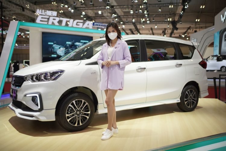 Suzuki Ertiga Hybrid di GIIAS 2022. (SIS)