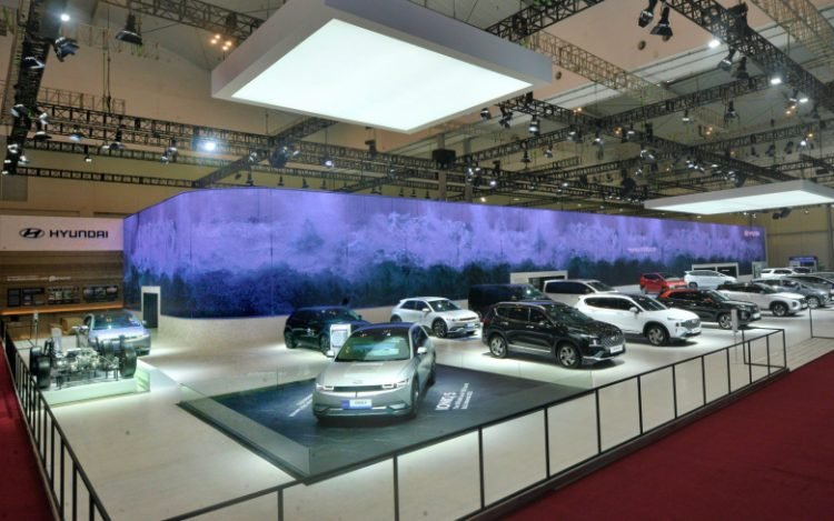 Booth Hyundai di GIIAS 2022. (HMID)