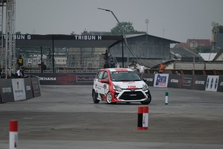 Debut Toyota All New Agya GR di ajang balap nasional.  (ist)