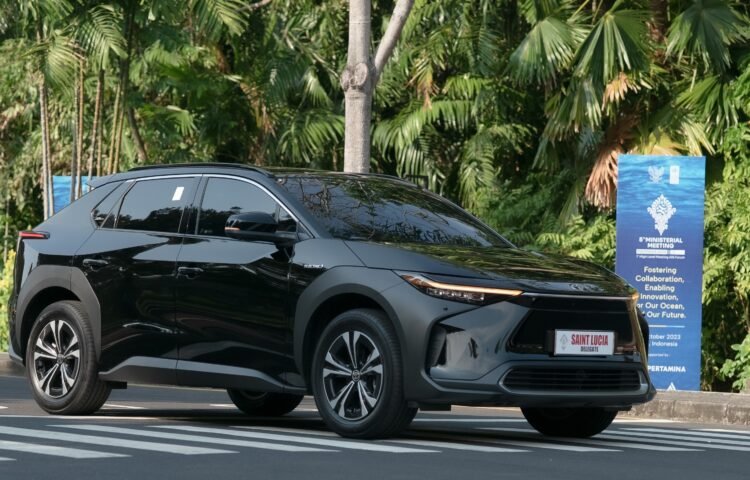 Toyota bZ4X di ajang AIS 2023. (TAM)