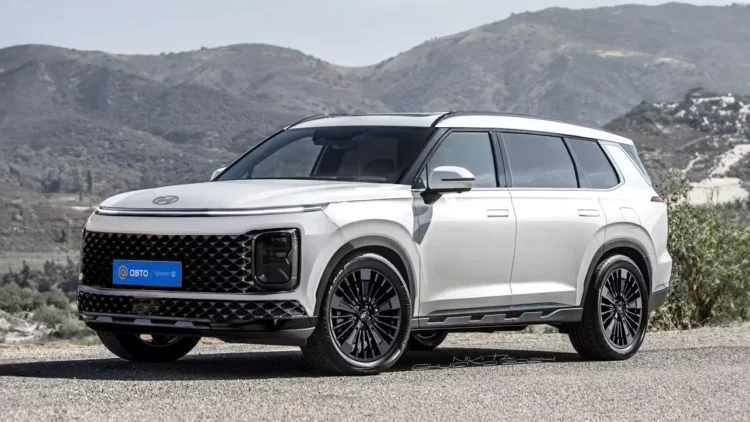 Render Hyundai All New Palisade. (carscoops)