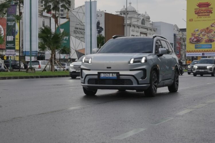 Test drive mobil listrik besutan GAC. (ist)