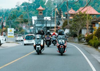 Ratusan Motor Nmax Turbo Serbu Bedugul Rayakan MAXI Yamaha Day Bali